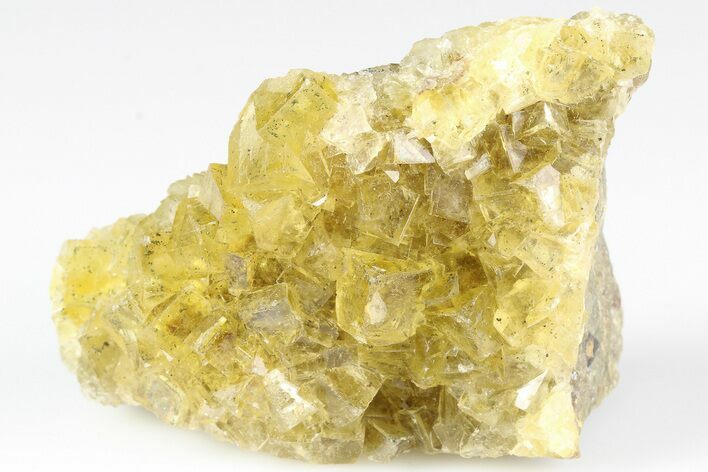 Gemmy, Yellow, Cubic Fluorite Cluster - Moscona Mine, Spain #188270